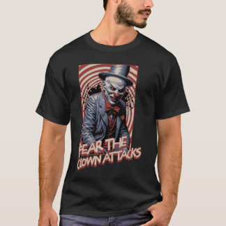 T-shirt Attaques de clown effrayant d'horreur clown maléfi