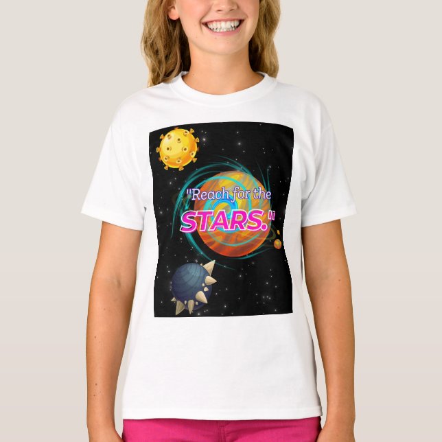 T-SHIRT ATTEIGNEZ LES ÉTOILES (Devant)