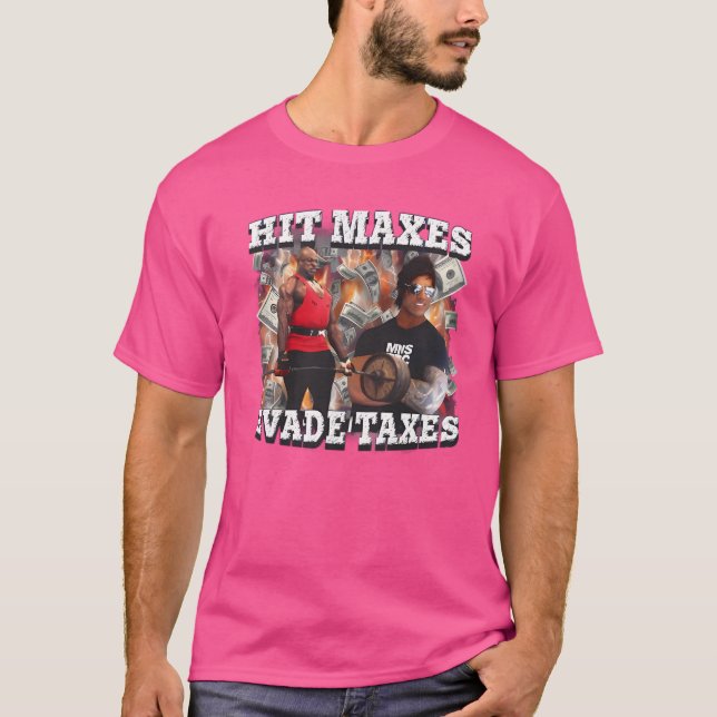 T-shirt Atteindre les impôts évitent les impôts (Devant)