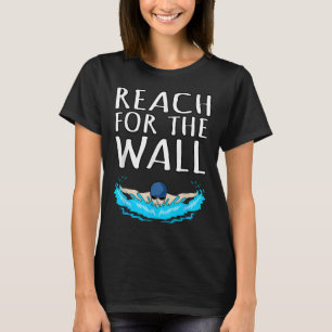 T-shirt Atteindre Mur Amusant Swimmer nage Entraîneur Homm