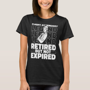 T-shirt Atteinte de vol de l'équipage cabine retraité