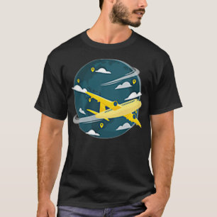 T-shirt Attenda de l'équipage de conduite d'avion