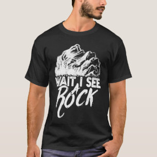 T-shirt Attendez de voir un géologue de rock Rock