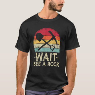 T-shirt Attendez De Voir Un Rock Retro Géologue Science Vi