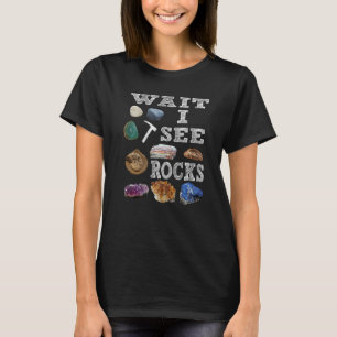 T-shirt Attendez Je Vois Rocks Minerals Fossils Professeur