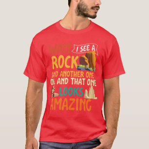 T-shirt Attendez, je vois un collectionneur de roches chas