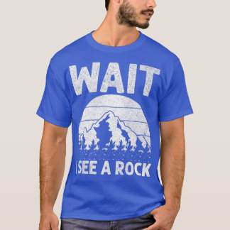 T-shirt Attendez Je Vois Un Géologue Rock Funny Rock Hound