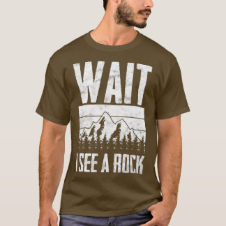 T-shirt Attendez Je Vois Un Géologue Rock Funny Rock Hound