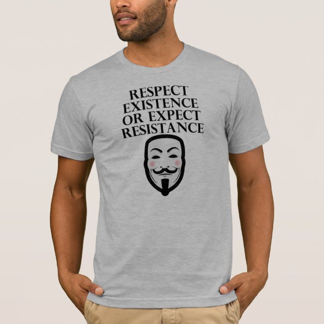 T-shirt Attendez-vous à la résistance (Devant)