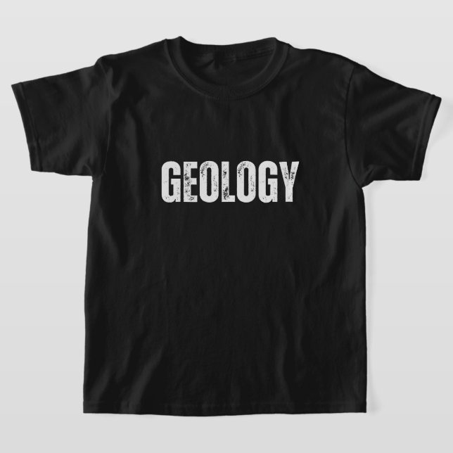 T-shirt attendre avant et arrière je vois un rock Géologie (Poser)