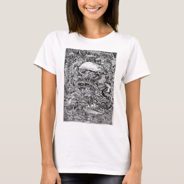 T-shirt Attendre la tempête (Devant)
