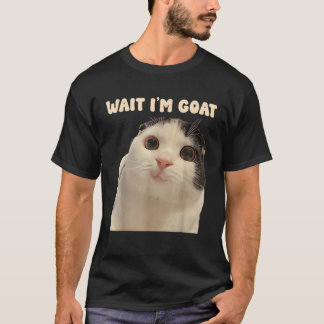 T-shirt Attends, je suis chéri Amusante Mème Chat Homme Fe