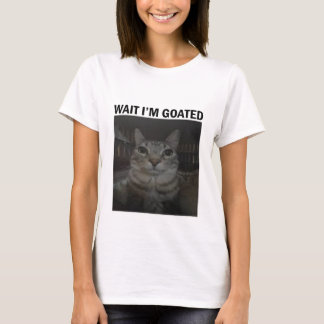 T-shirt Attends, je suis mangé Silly Chat Mème Funny Chat