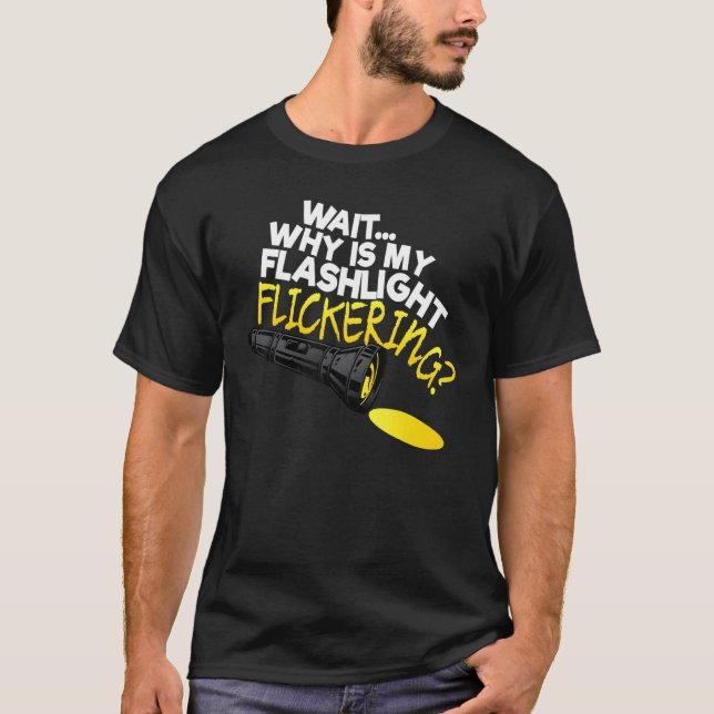 T-shirt Attends Pourquoi Ma Lampe De Flickr Phasmophobie (Devant)