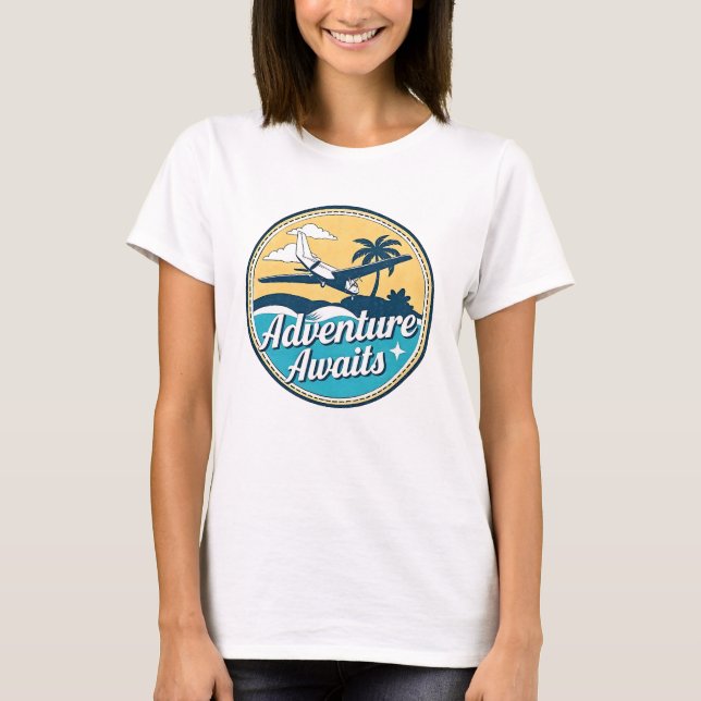 T-shirt Attente Aventure - Vacances (Devant)