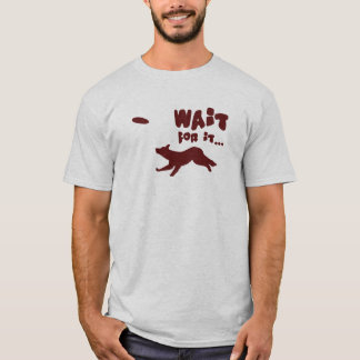 T-shirt Attente de border collie elle tee - shirt