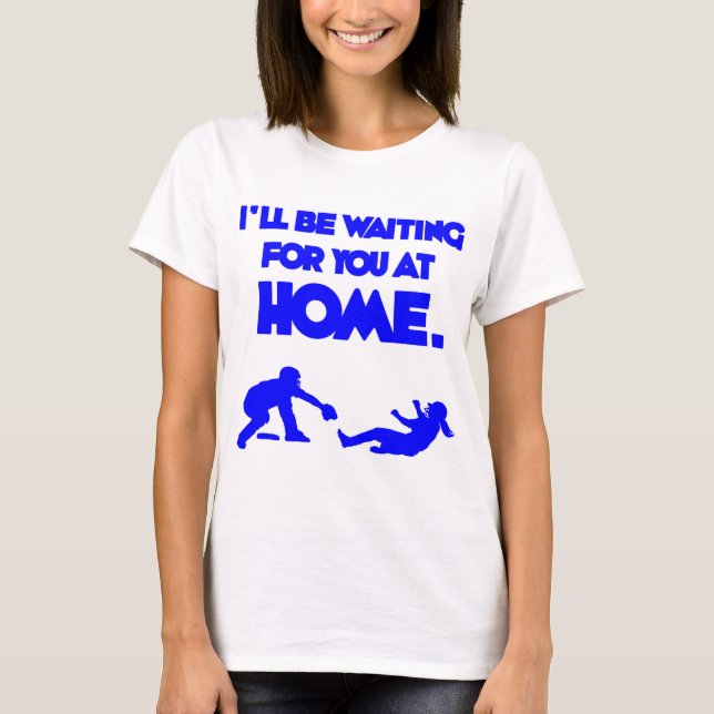 T-shirt Attente de vous, bleue (Devant)