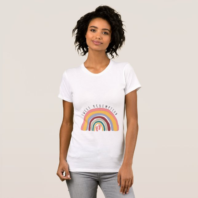 T-shirt Attente d'une grossesse de maternité pour bébé arc (Devant entier)