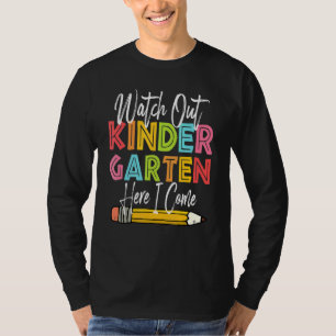 T-shirt Attention À La Maternelle Ici Je Reviens À L'École