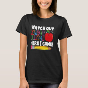 T-shirt Attention À La Maternelle Ici Je Reviens À L'École