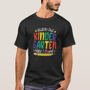 T-shirt Attention À La Maternelle Ici Je Reviens À L'École