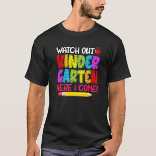 T-shirt Attention À La Maternelle Ici Je Reviens À Sc