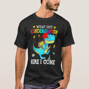 T-shirt Attention À La Maternelle Ici Je Reviens Dinosaure