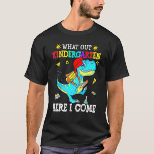 T-shirt Attention À La Maternelle Ici Je Reviens Dinosaure
