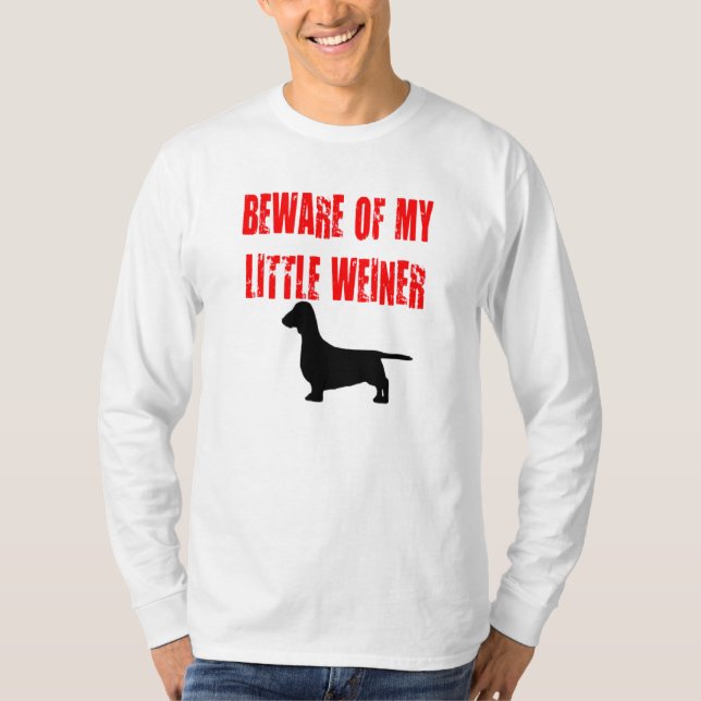 T-shirt Attention à My Little Weiner (Devant)