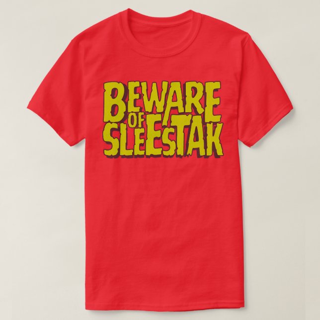 T-shirt Attention à Sleestak (Design devant)