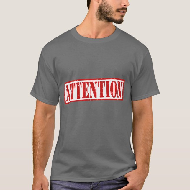 T-shirt Attention amis (Devant)