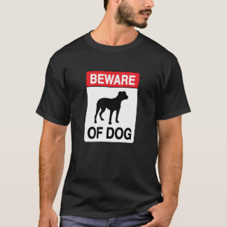 T-shirt Attention au chien
