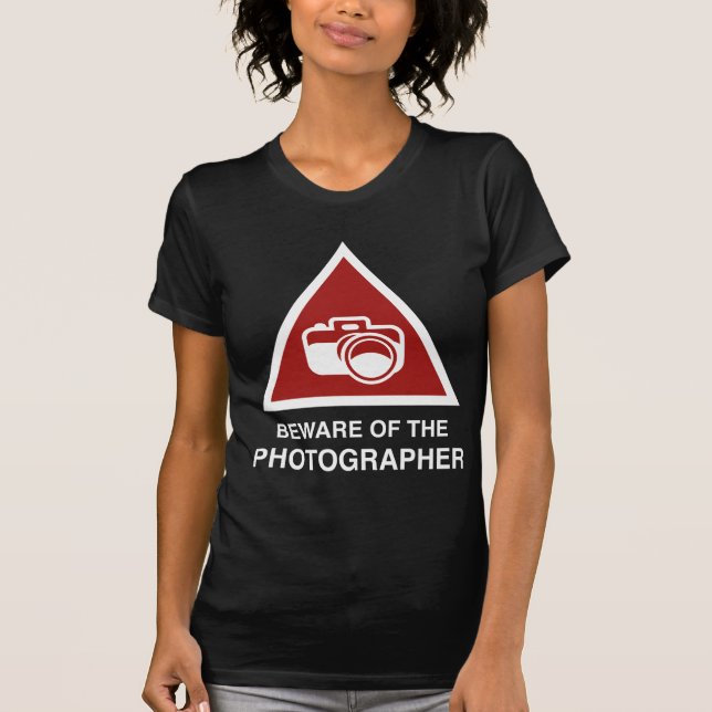 T-shirt Attention Au Photographe (Devant)