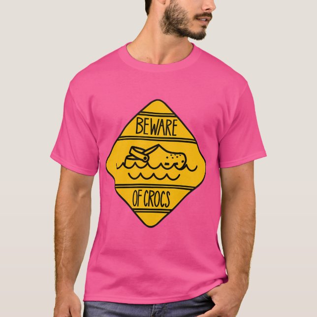 T-shirt Attention Aux Crocs (Devant)