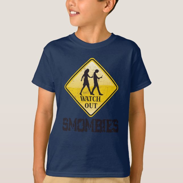 T-shirt Attention aux mombies (Devant)