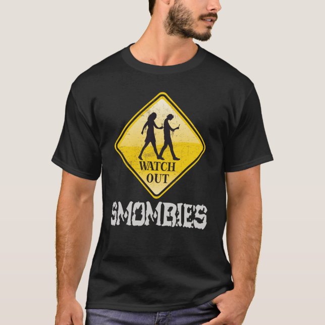 T-shirt Attention aux mombies (Devant)