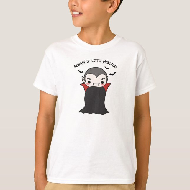 T-shirt Attention aux petits monstres Baby Dracula (Devant)