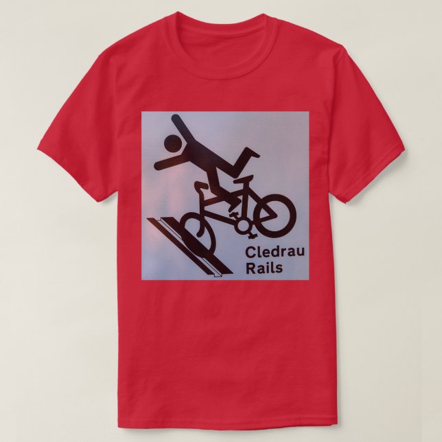 T-shirt Attention aux rails (Design devant)