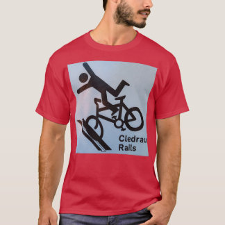 T-shirt Attention aux rails