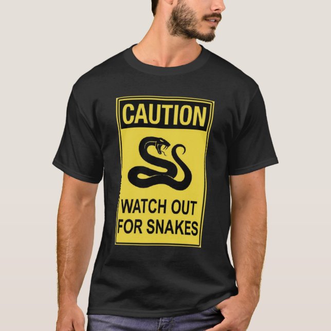 T-shirt Attention aux serpents (Devant)