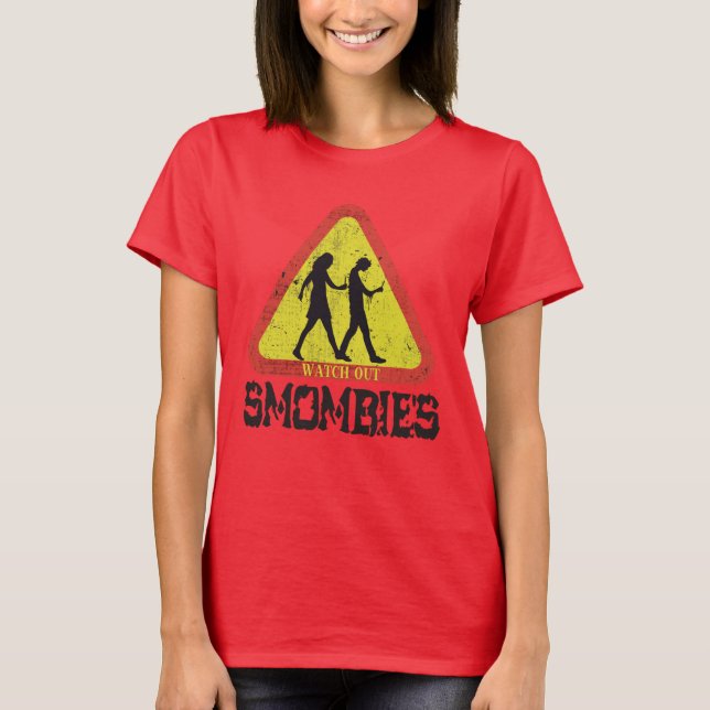 T-shirt Attention aux Smombies (Devant)