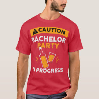 T-shirt Attention Bachelor Party Funny Bachelor Party Cade