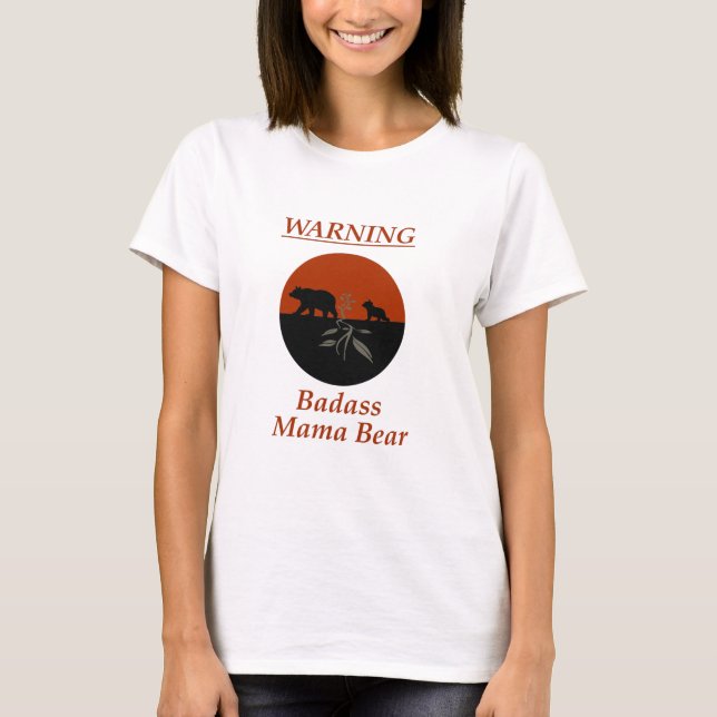 T-shirt Attention: Bade Mama (Devant)