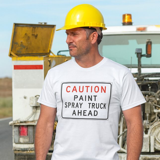 T-shirt Attention Camion de Pulvérisation de Peinture Deva (Créateur téléchargé)