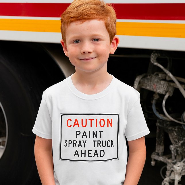 T-shirt Attention Camion de Pulvérisation de Peinture Deva (Créateur téléchargé)