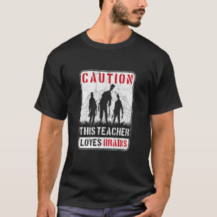 T-shirt Attention Cet Enseignant Aime Les Cerveaux Intelli