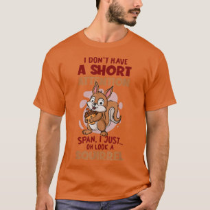 T-shirt Attention Courte Oh Regardez Un Écureuil Japonais