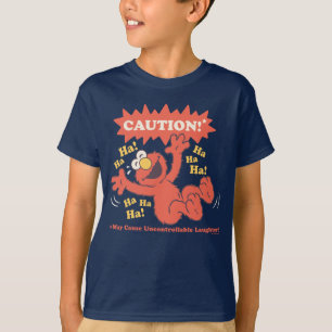 T-shirt Attention Elmo qui rit à l'approche