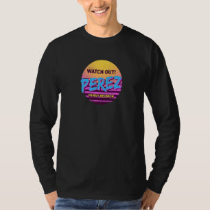 T-shirt Attention Famille Perez Réunion Tenue de Famille