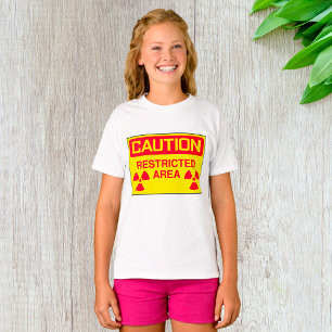 T-shirt Attention Filles de zone restreinte